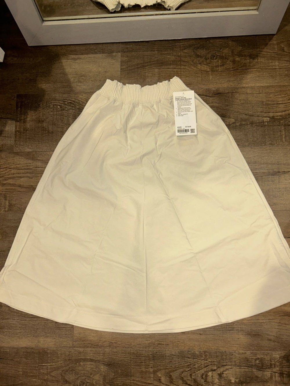 Women’s Lululemon XXXS Stretch Woven Ruffle-Waist Midi Skirt